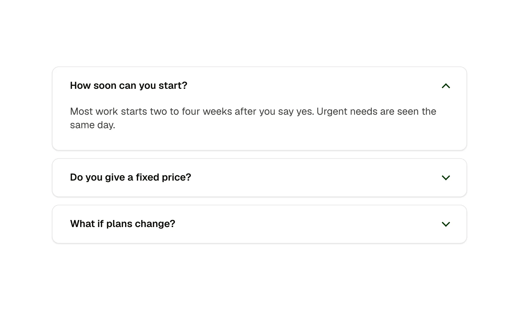 FAQ item