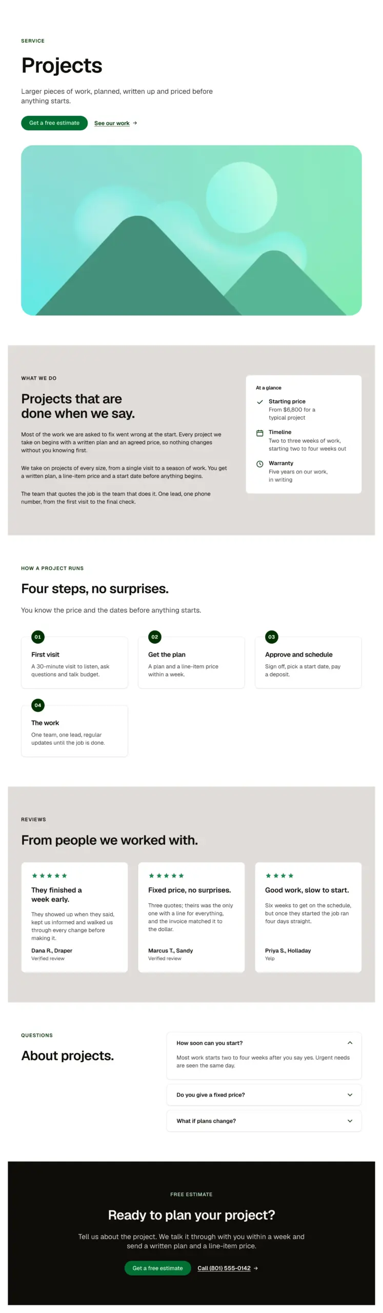 Page: Service