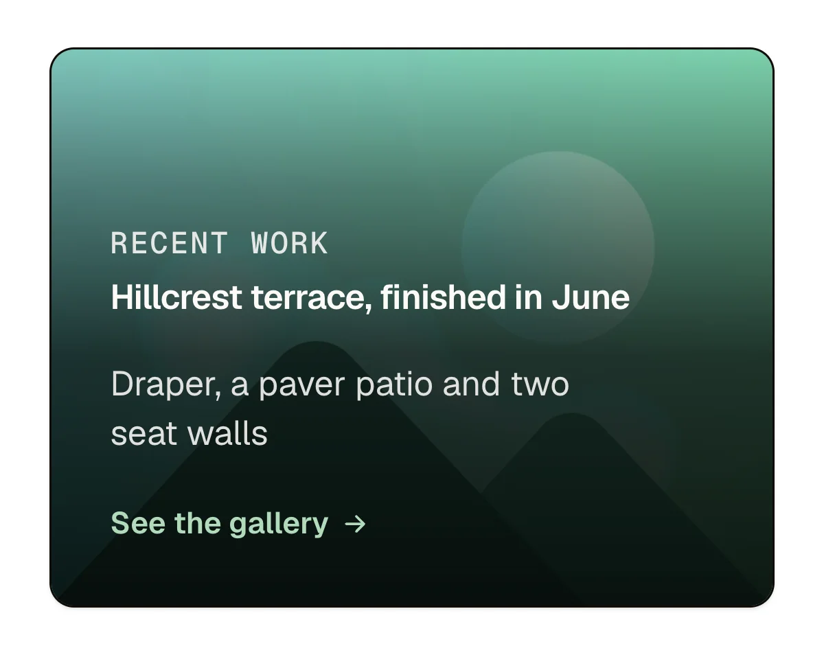 Widget: recent work