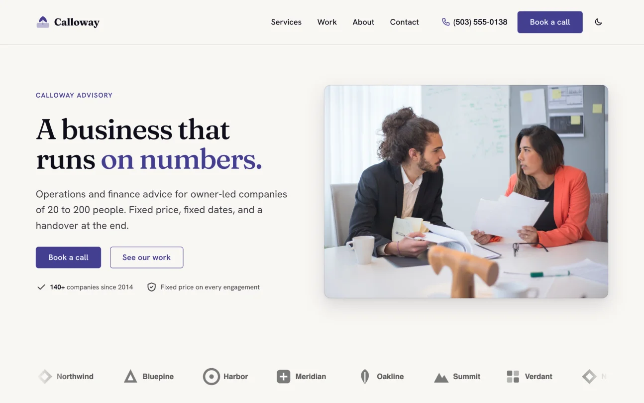 Consultant kit demo, home page